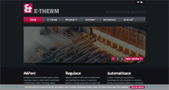 Desktop Screenshot of etherm.cz