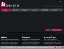 Tablet Screenshot of etherm.cz